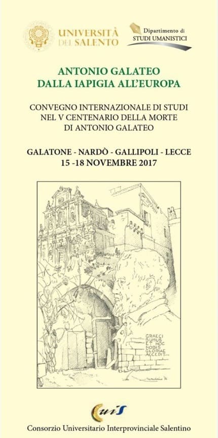 Antonio Galateo dalla Iapigia all’Europa 