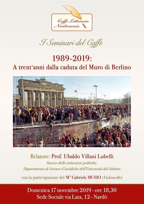 i Seminari al Caffè...A trent’anni dalla caduta del muro di Berlino