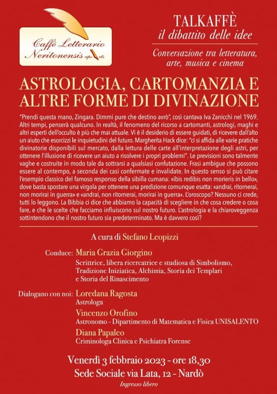 ASTROLOGIA, CARTOMANZIA E ALTRE FORME DI DIVINAZIONE