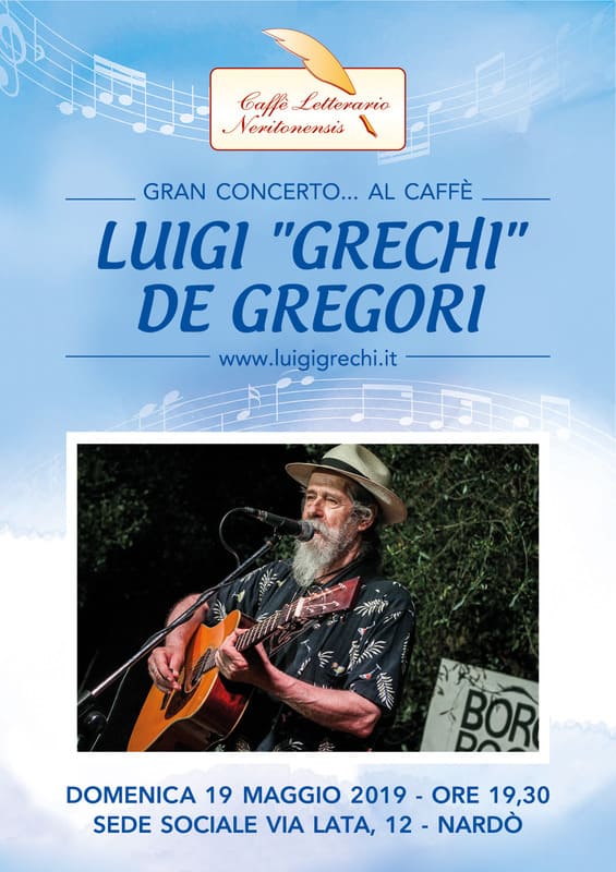 LUIGI “GRECHI” DE GREGORI in concerto