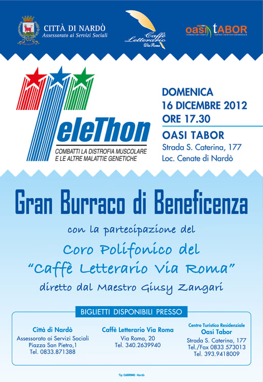 2012 gran burraco di beneficienza