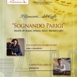 Locandina i concerti del caffè "Sognando Parigi"